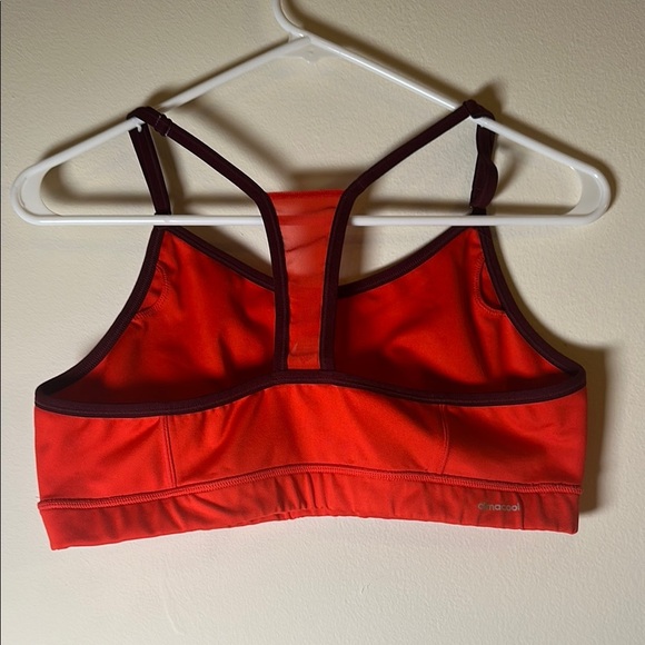 Adidas Red and Black Sports Bra - Picture 3 of 5